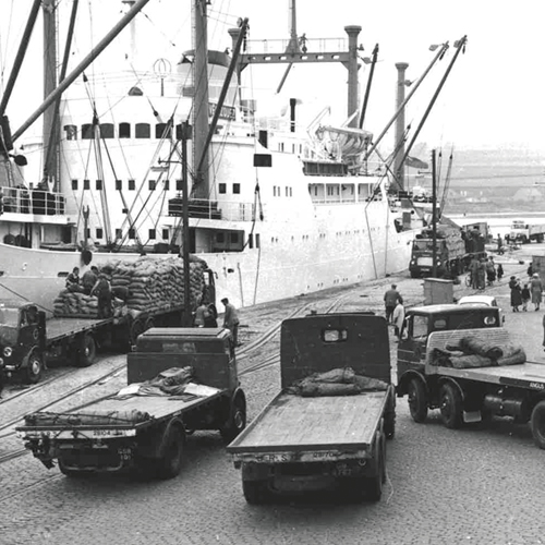 Boat being loaded at MPA